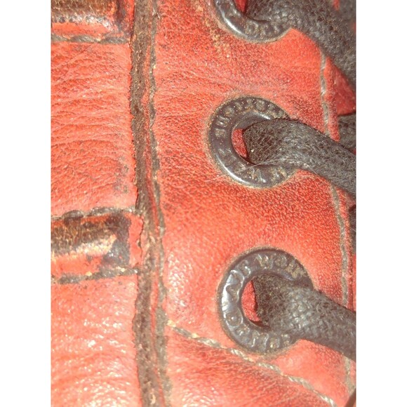 Vintage Dr. Martens Red Boots Made in England DMS Label Mens Size 9 Rare Patina - Picture 6 of 15